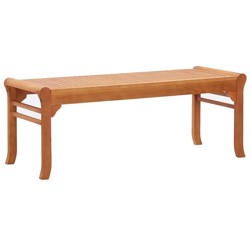 Banc de jardin meuble de patio d'extérieur terrasse 2 places 120 cm bois d'eucalyptus solide 02_0011280