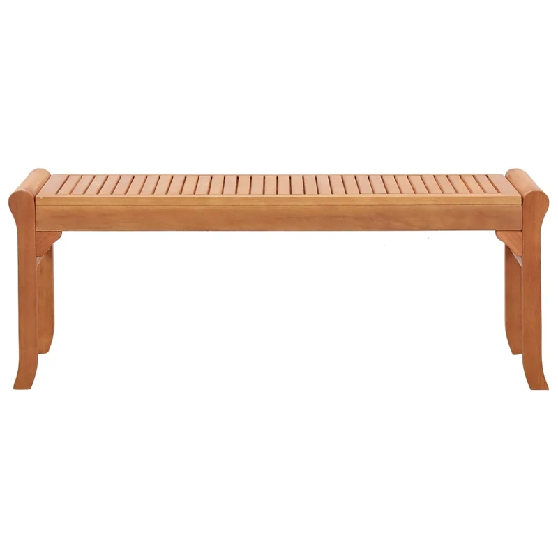 Banc de jardin meuble de patio d'extérieur terrasse 2 places 120 cm bois d'eucalyptus solide 02_0011280