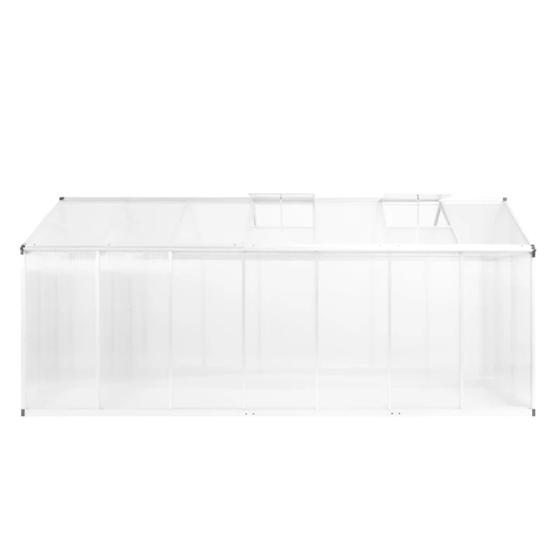 Serre tente abri plante fleur légumes aluminium 421 x 190 x 195 cm 15,6 m³ Transparent 02_0044470