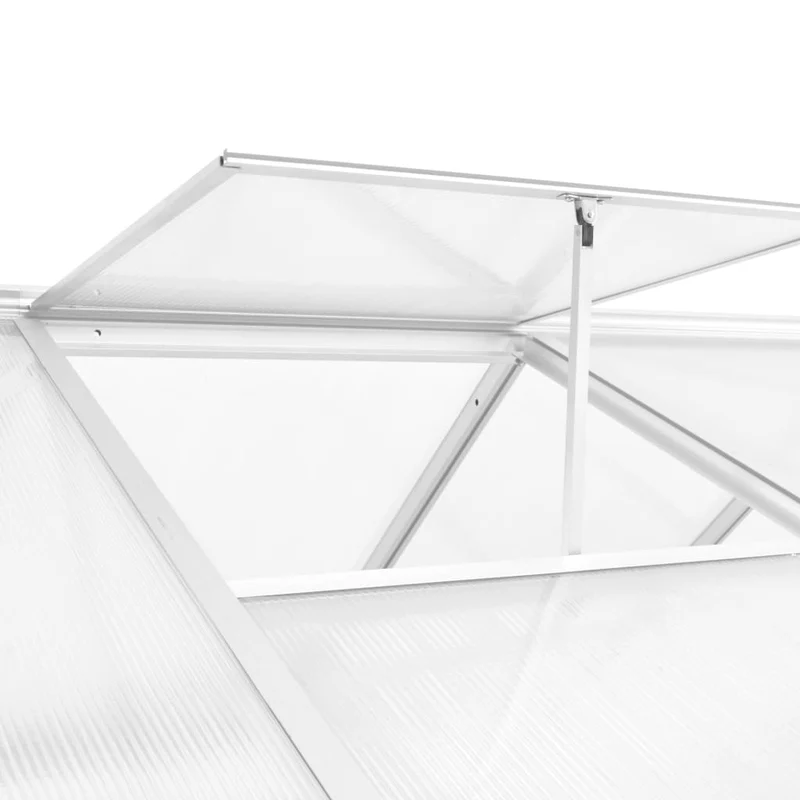 Serre tente abri plante fleur légumes aluminium 421 x 190 x 195 cm 15,6 m³ Transparent 02_0044470