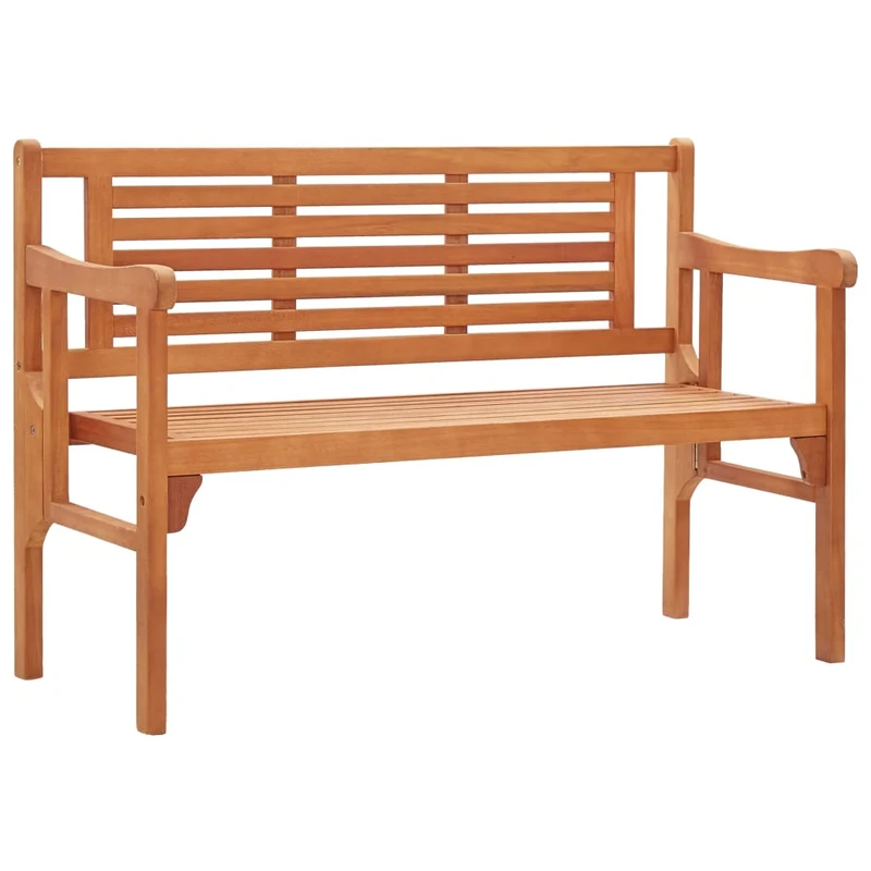 Banc de jardin meuble de patio d'extérieur terrasse pliable de jardin 120 x 53 x 81 cm bois d'eucalyptus solide 02_0011840