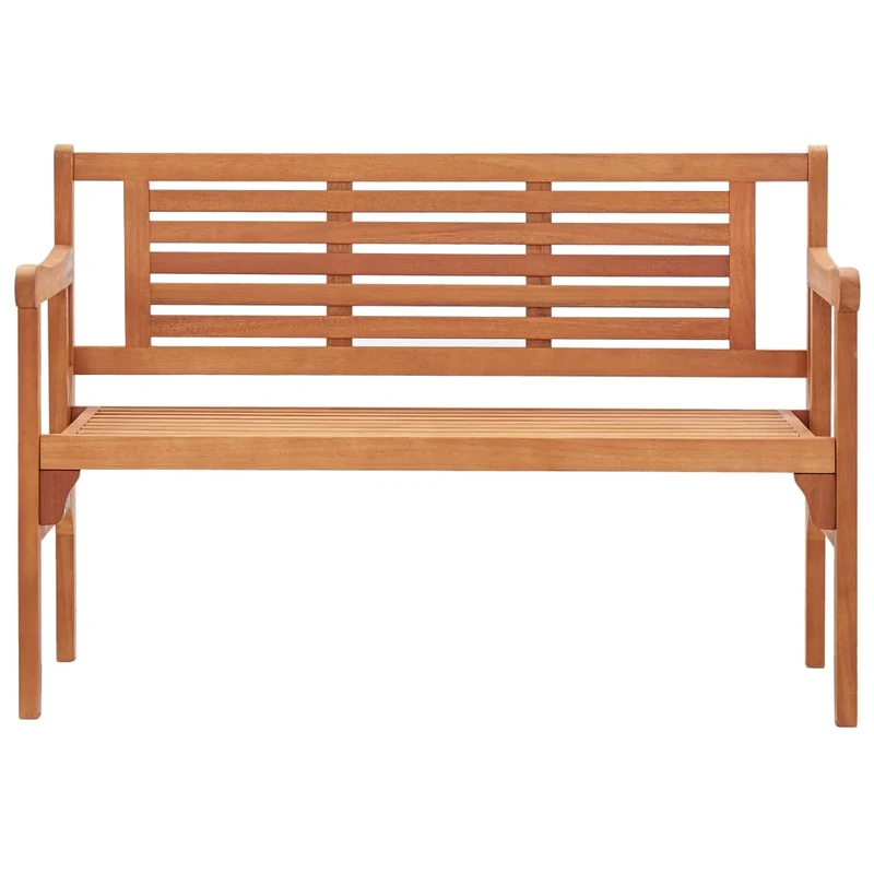 Banc de jardin meuble de patio d'extérieur terrasse pliable de jardin 120 x 53 x 81 cm bois d'eucalyptus solide 02_0011840