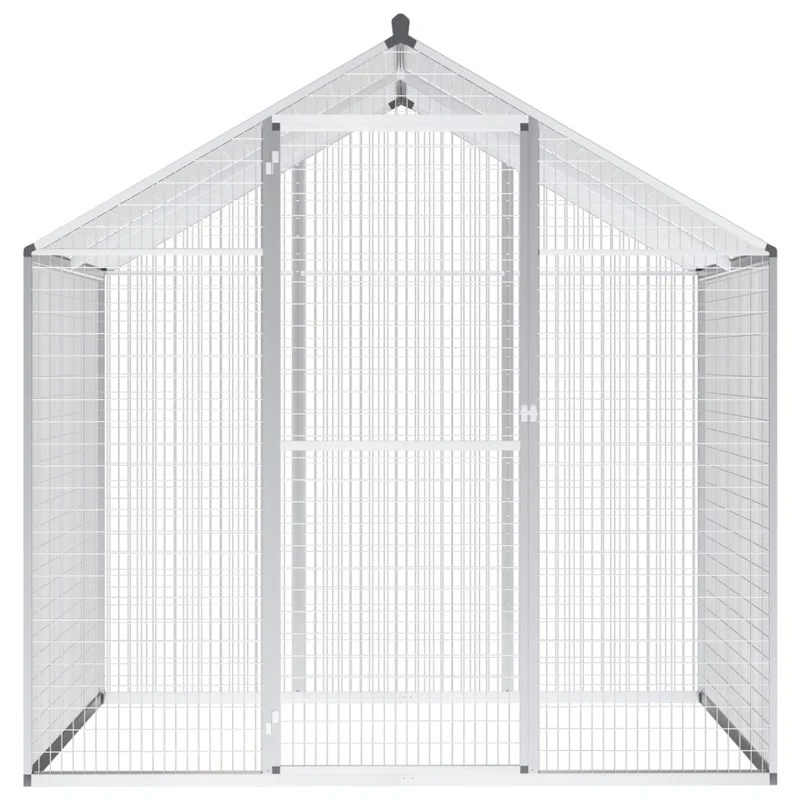 Volière d'extérieur cadre en aluminium 194 cm oiseaux 02_0000057