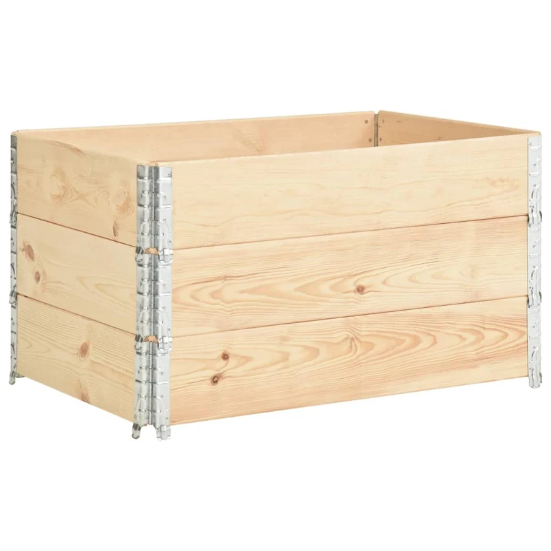 Jardinières surélevées 3 pcs 50 x 100 cm bois de pin solide 02_0000890