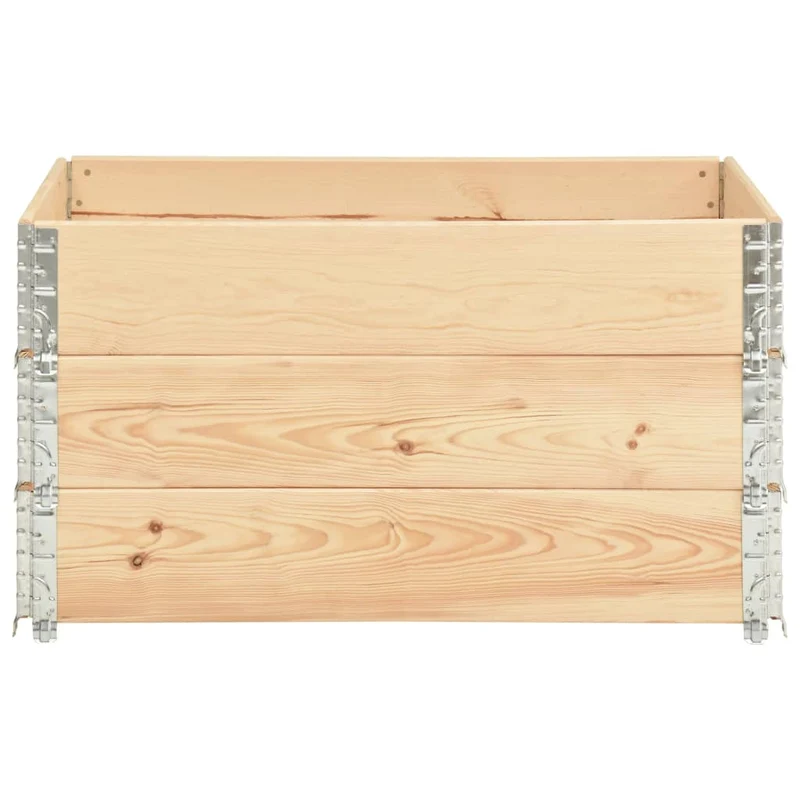 Jardinières surélevées 3 pcs 50 x 100 cm bois de pin solide 02_0000890
