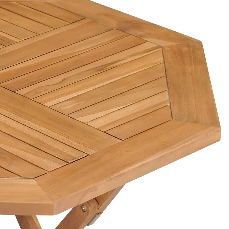 Ensemble à dîner salon de jardin meuble d'extérieur 5 pièces 85 x 85 x 76 cm bois de teck massif 02_0014291