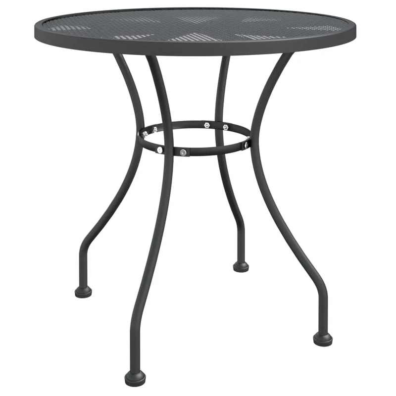 Mobilier à dîner de jardin 5 pièces maille métal anthracite 02_0014774