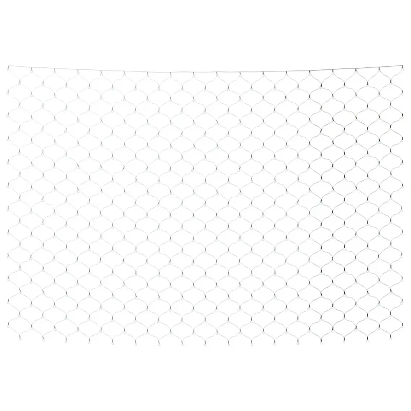 Filet lumineux blanc froid 3 x 2 m 204 LED intérieur extérieur 8 fonctions ambiance festive en PVC vert 02_0046758