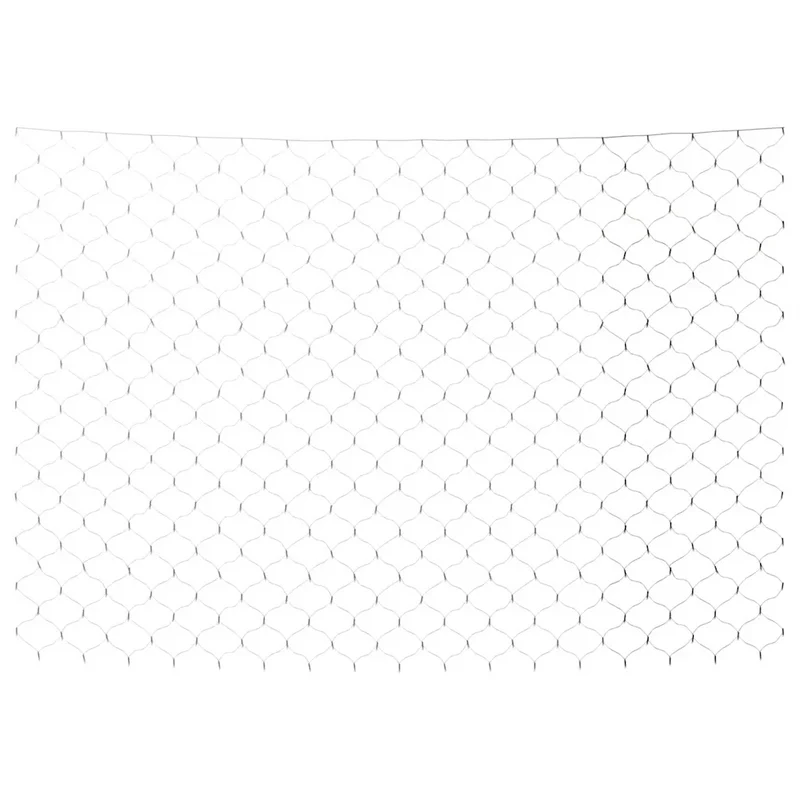 Filet lumineux blanc froid 3 x 2 m 204 LED intérieur extérieur 8 fonctions ambiance festive en PVC vert 02_0046758