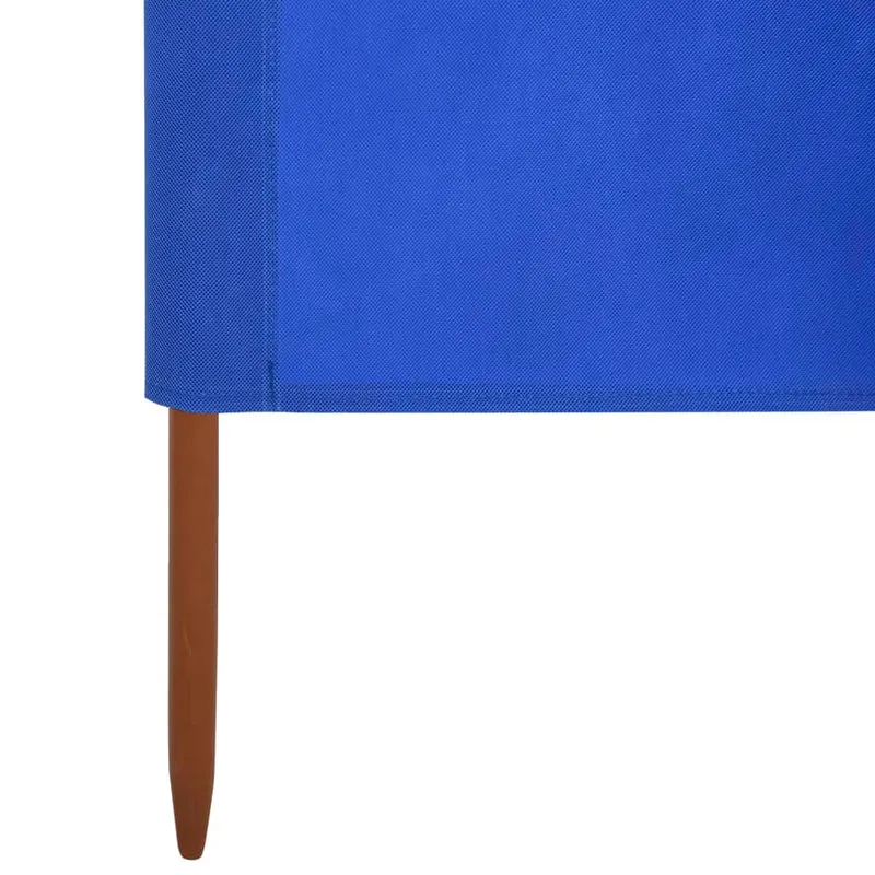 Brises-vue paravent 6 panneaux tissu 800 x 120 cm bleu azuré 02_0008838