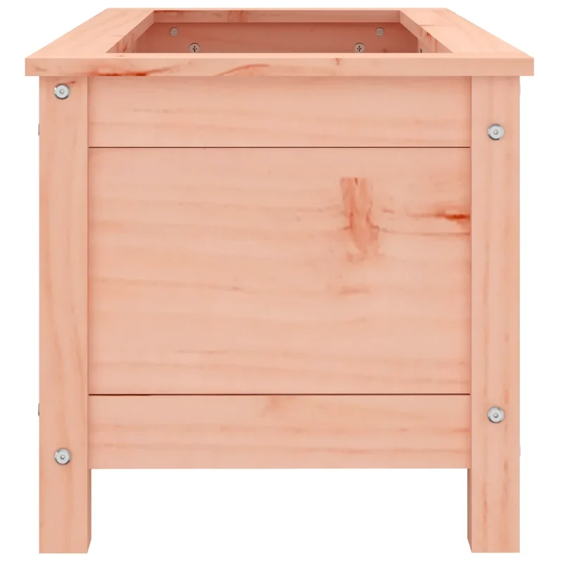 Jardinière rectangulaire décorative jardin balcon terrasse 82,5 x 40 x 39 cm en bois massif douglas 02_0048503