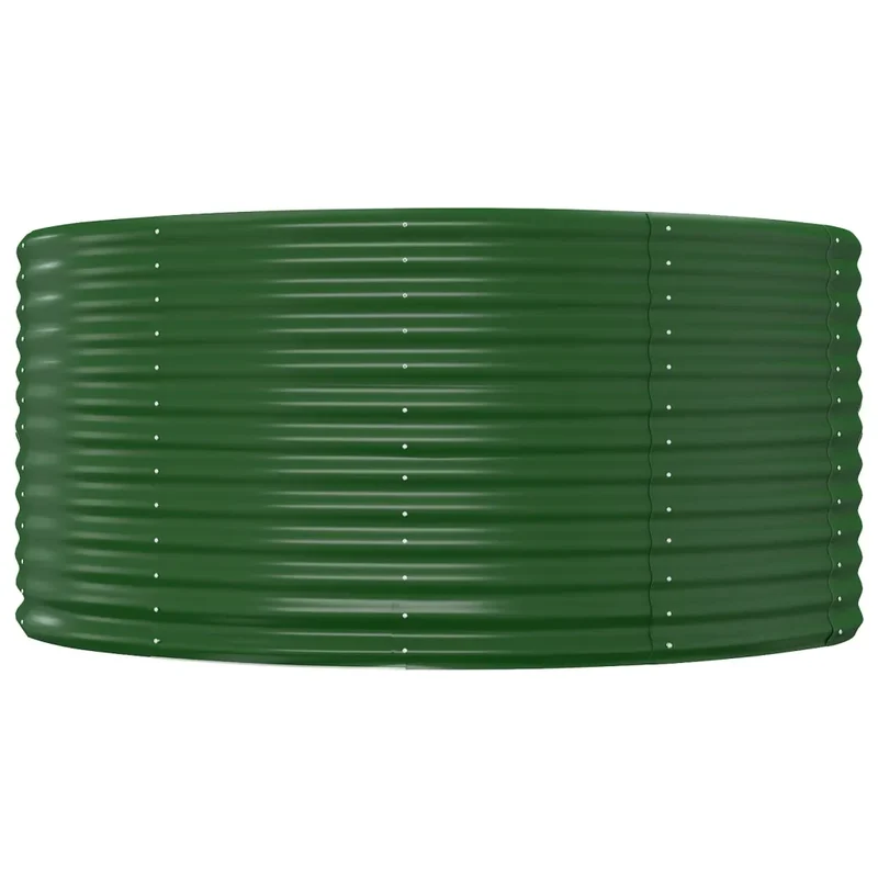 Carré potager surélevé 140 x 140 x 68 cm espace généreux résistant intempéries en acier galvanisé vert 02_0046595