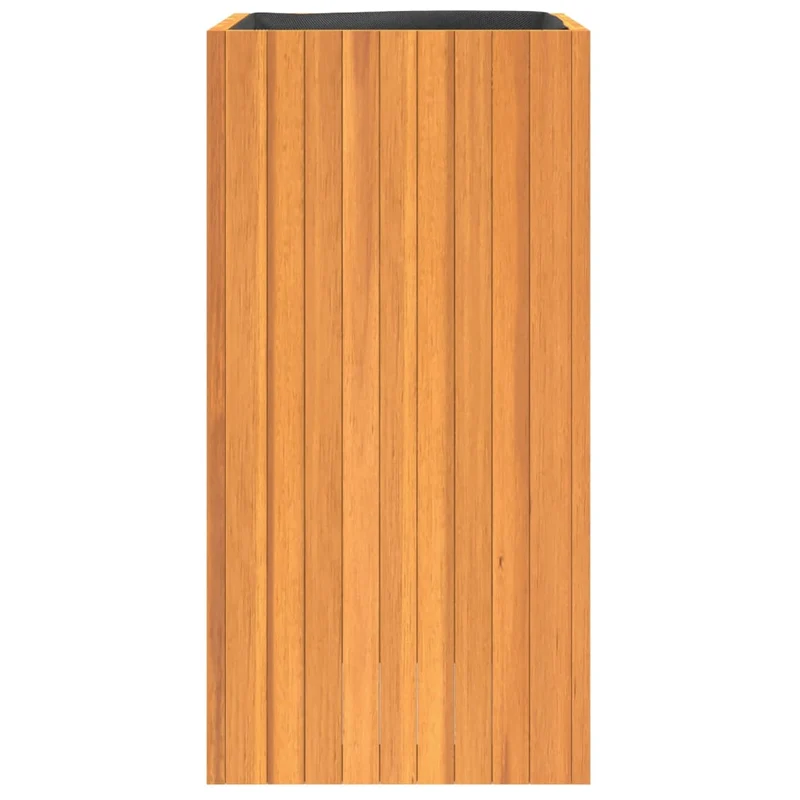 Jardinière bac lit surélevé plantes fleurs terrasse jardin 45 x 45 x 90 cm bois massif d'acacia marron 02_0037619