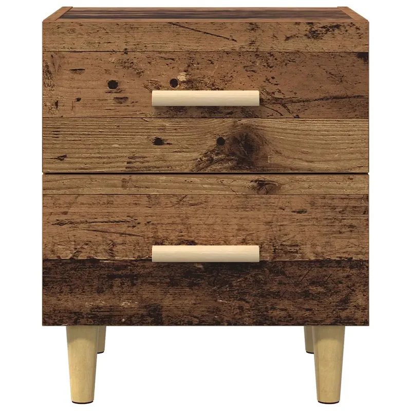Armoire de lit avec tiroir 40 x 35 x 47 cm rangement pratique moderne en bois ancien 02_0052676