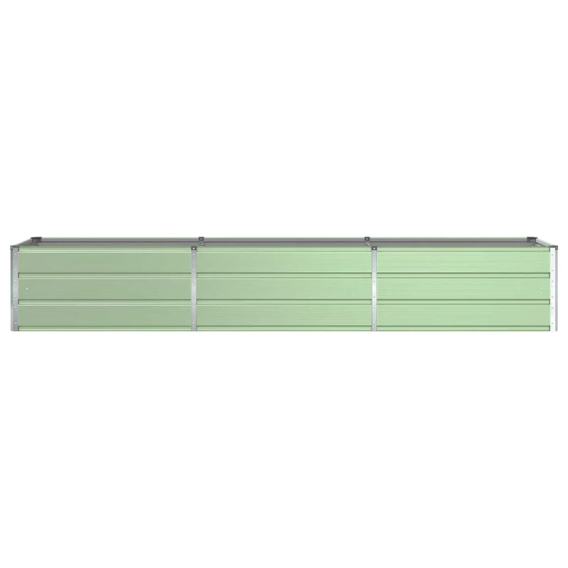 Jardinière moderne design industriel extérieur 480 x 50 x 45 cm en acier galvanisé vert pastel 02_0059279
