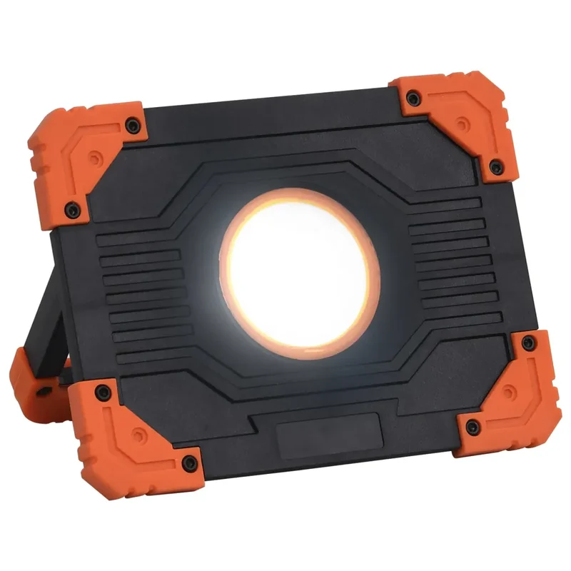 Projecteur à LED portable 16,5 x 10 x 12,5 cm illuminant 500 lumens économe en énergie en abs noir 02_0046119