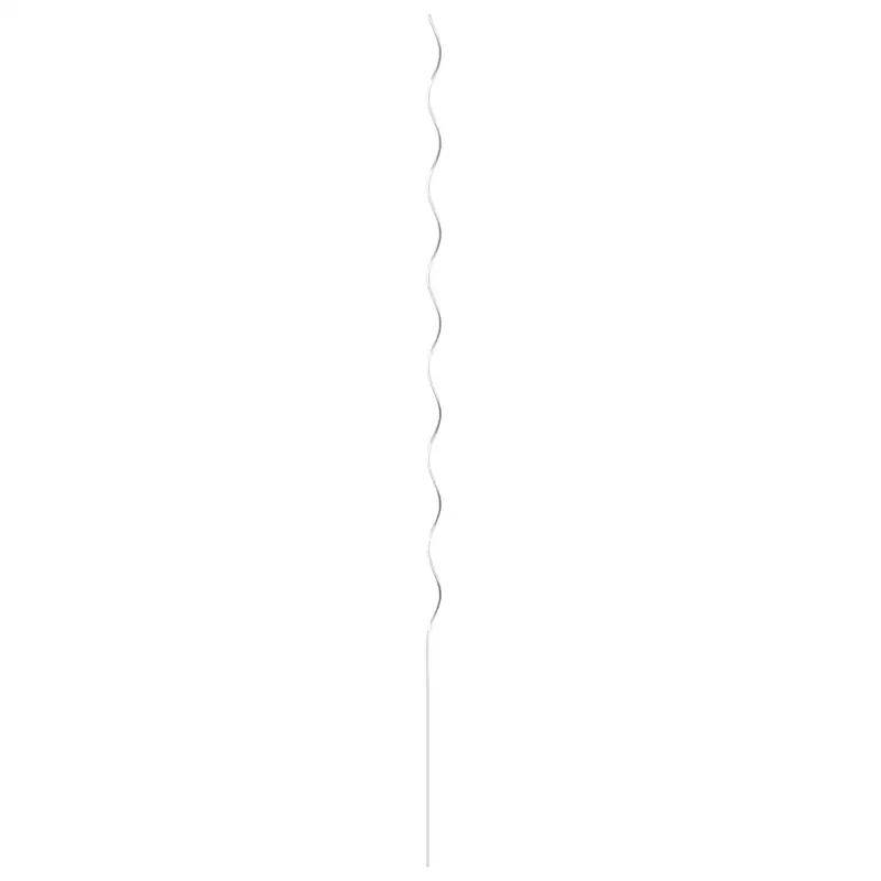 Lot de 5 supports de plantes en spirale 170 x 6 x 6 cm pour tomates légumes jardin en acier galvanisé vert 02_0046076