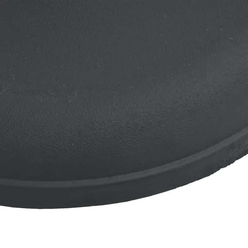 Base de parasol ronde 49,5 x 32 cm stable résistance au vent jardin avec adaptateurs en plastique noir 02_0047466