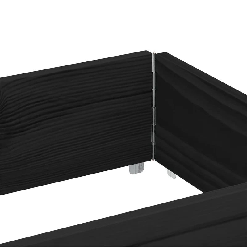 Jardinière bac lit surélevé plantes fleurs terrasse jardin 150 x 50 cm bois massif de pin noir 02_0037441