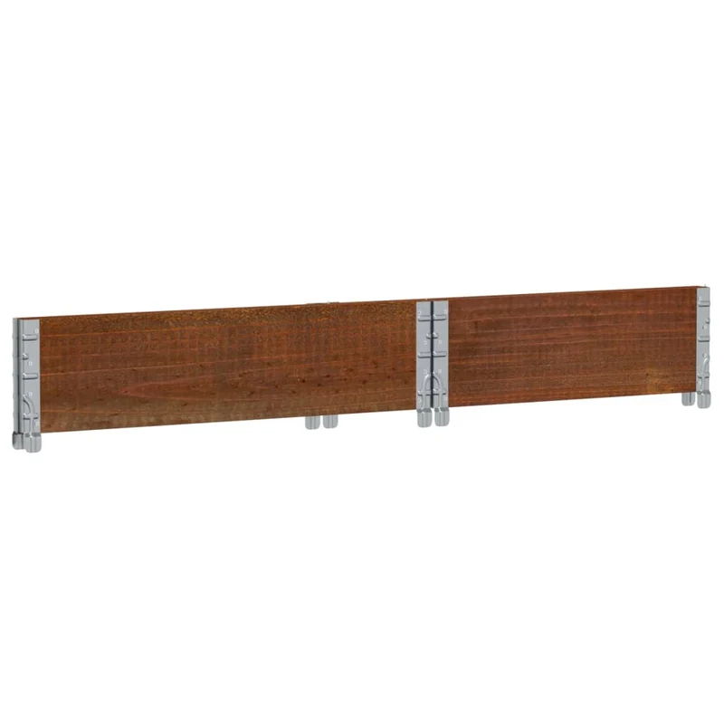 Jardinière bac lit surélevé plantes fleurs terrasse jardin 80 x 60 cm bois massif de pin marron 02_0037881
