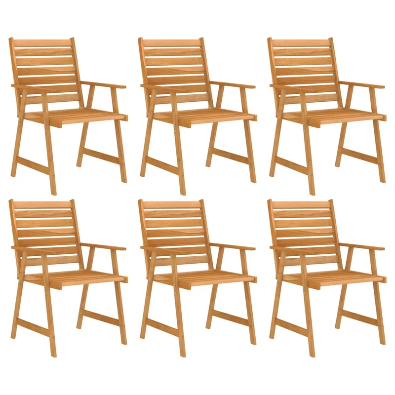 Mobilier de salle à manger de jardin 7 pièces bois d'acacia solide 02_0014597