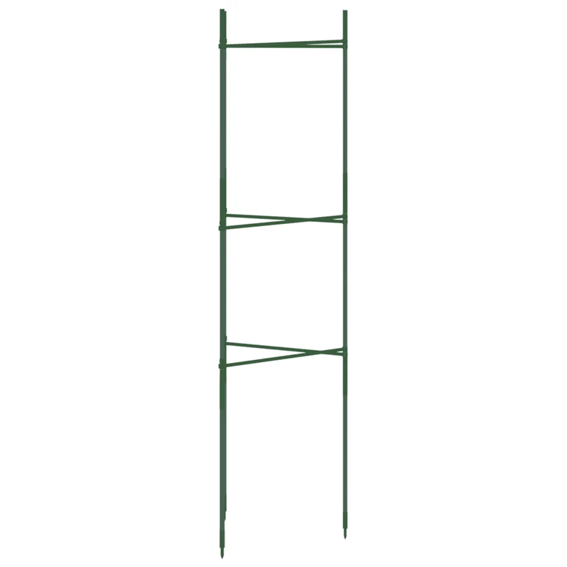 Lot de 4 cages à tomates ajustables 32 x 29 x 116 cm pour soutien plantes jardin en acier vert 02_0055592