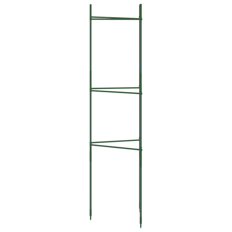 Lot de 4 cages à tomates ajustables 32 x 29 x 116 cm pour soutien plantes jardin en acier vert 02_0055592