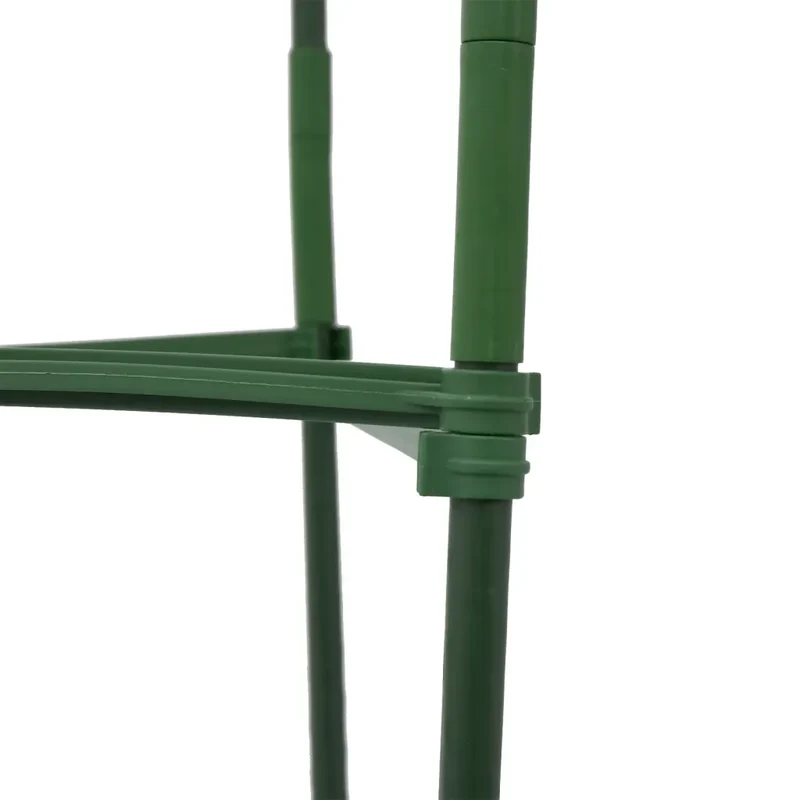 Lot de 4 cages à tomates ajustables 32 x 29 x 116 cm pour soutien plantes jardin en acier vert 02_0055592