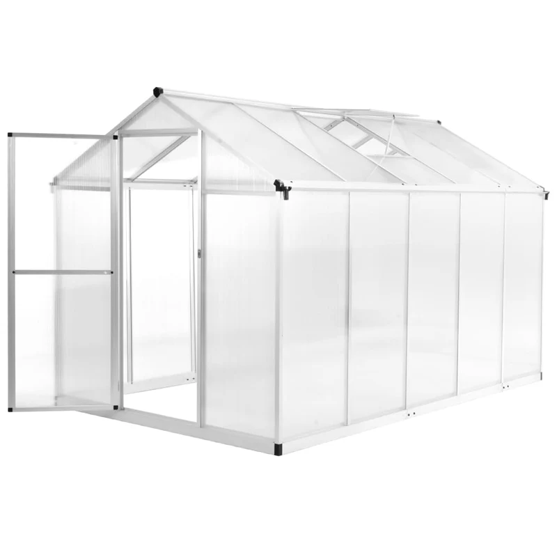 Serre tente abri plante fleur légumes aluminium 302 x 190 x 195 cm 11,19 m³ Transparent 02_0044467