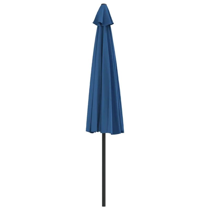 Parasol de balcon avec mât en aluminium 300 x 150 x 253 cm demi bleu 02_0008301