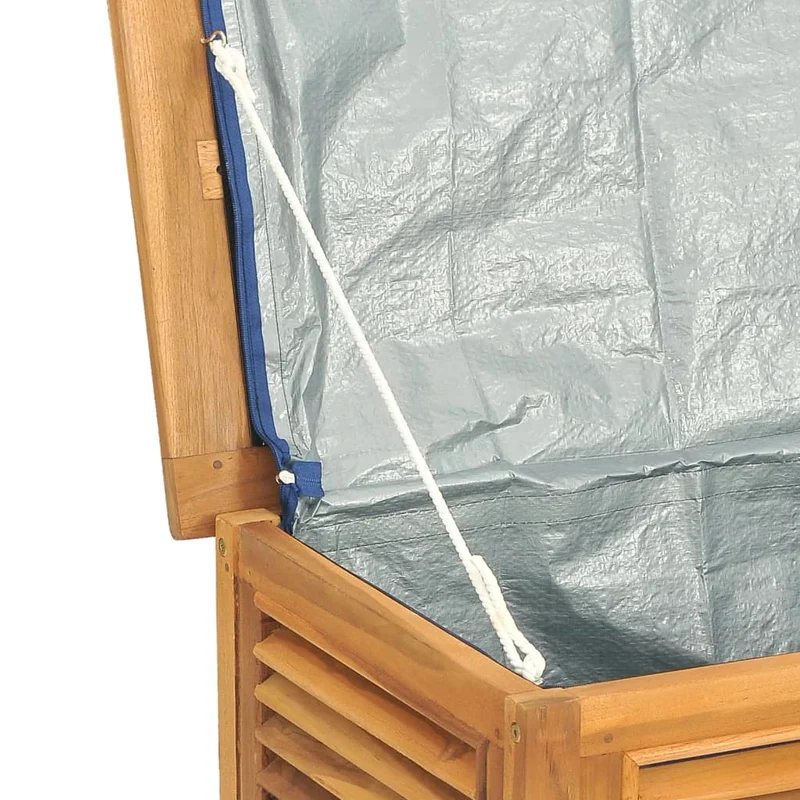 Boîte de rangement jardin et sac 114 x 50 x 58 cm bois massif teck 02_0013130