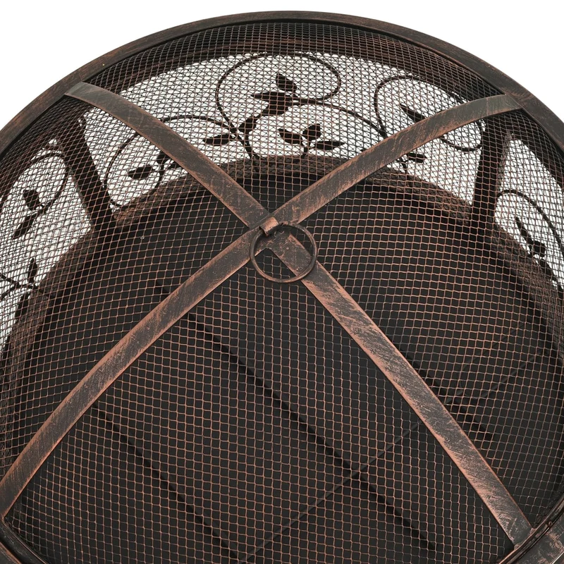 Foyer rustique avec tisonnier 67,5 cm XXL acier 02_0005990