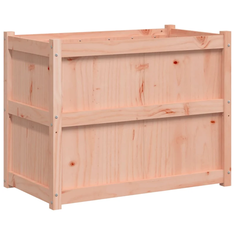 Jardinière bac lit surélevé plantes fleurs terrasse jardin 90 x 50 x 70 cm bois massif douglas marron 02_0038006