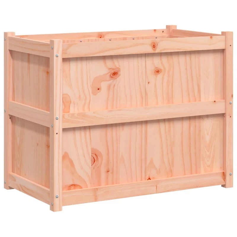 Jardinière bac lit surélevé plantes fleurs terrasse jardin 90 x 50 x 70 cm bois massif douglas marron 02_0038006