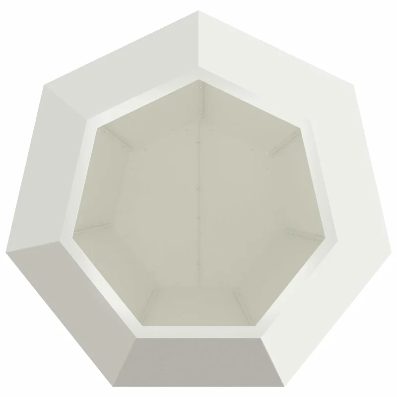 Lot de 2 jardinières rectangulaires pour terrasse 75 x 75 x 60 cm design extérieur en acier blanc 02_0053107