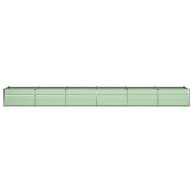 Jardinière moderne ou intérieure 480 x 80 x 45 cm design industriel polyvalent en acier vert 02_0059273