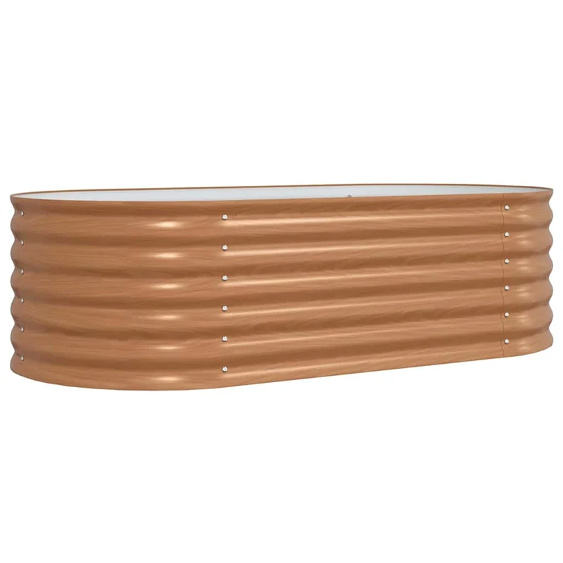 Jardin surélevé moderne 160 x 80 x 81 cm durable chic style minimaliste en acier marron 02_0058959