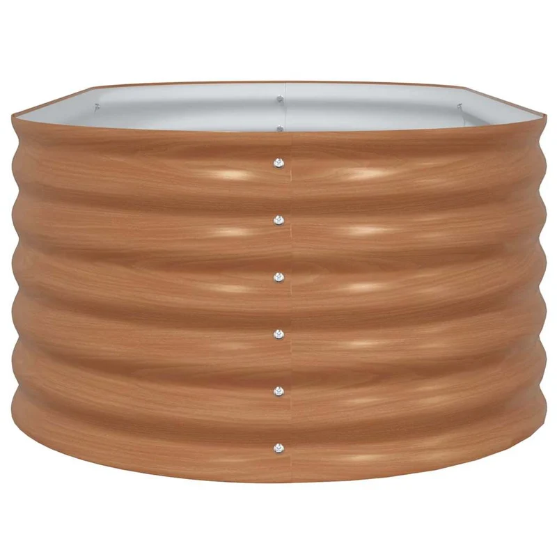 Jardin surélevé moderne 160 x 80 x 81 cm durable chic style minimaliste en acier marron 02_0058959
