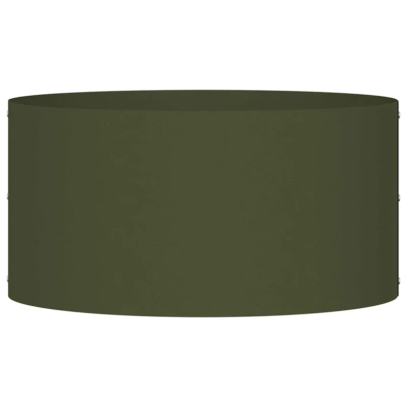 Anneau de jardinière extérieur rond 40 x 40 x 20 cm design moderne chic en acier vert olive 02_0052251