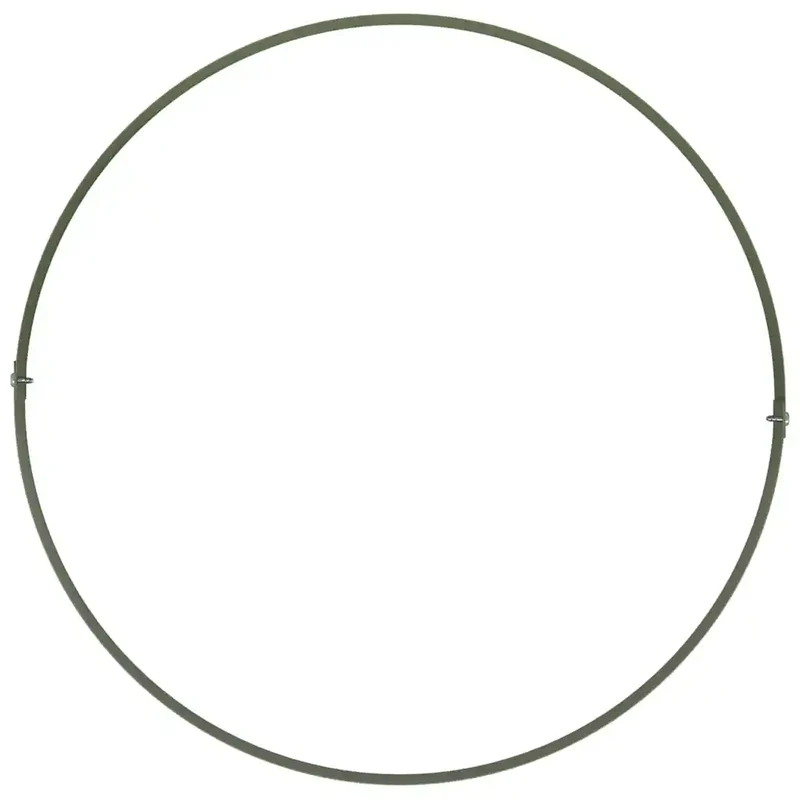 Anneau de jardinière extérieur rond 40 x 40 x 20 cm design moderne chic en acier vert olive 02_0052251