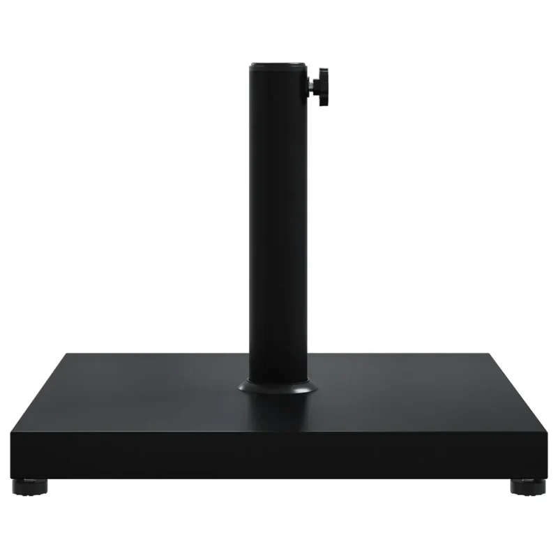Base de parasol carré 45 x 45 x 35,5 cm avec adaptateurs 32/38/48 mm en acier noir 02_0047473