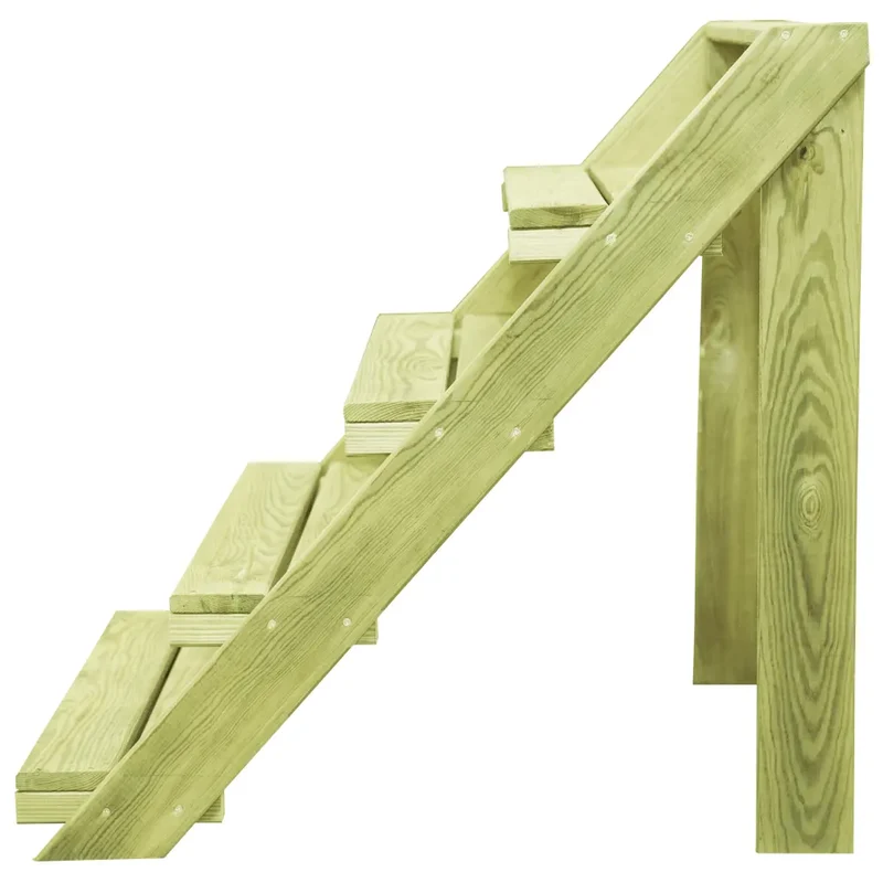 Support pour plantes extérieur 80 x 80 x 80 cm 5 niveaux durable design contemporain en pin massif naturel 02_0045960