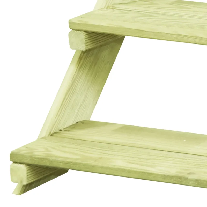 Support pour plantes extérieur 80 x 80 x 80 cm 5 niveaux durable design contemporain en pin massif naturel 02_0045960