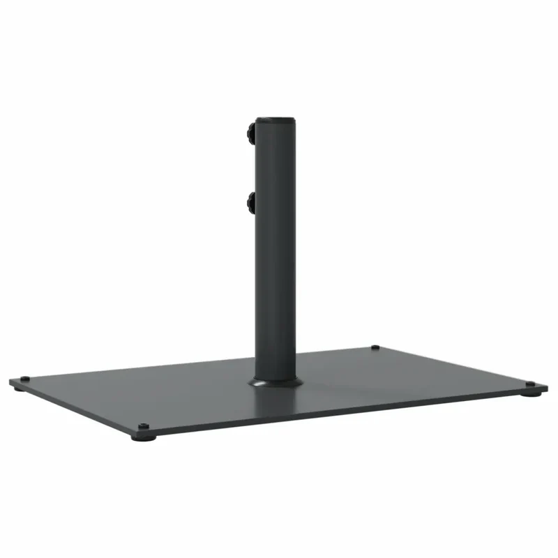 Base de parasol rectangulaire 60,5 x 41 x 38 cm avec 4 coussinets fer gris foncé 02_0047478