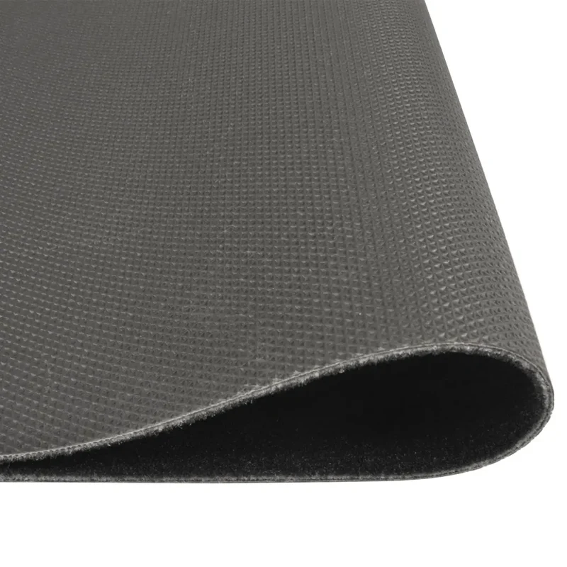 Tapis de cuisine design moderne lavable 150 x 45 cm usage intérieur antidérapant en velours noir 02_0046050