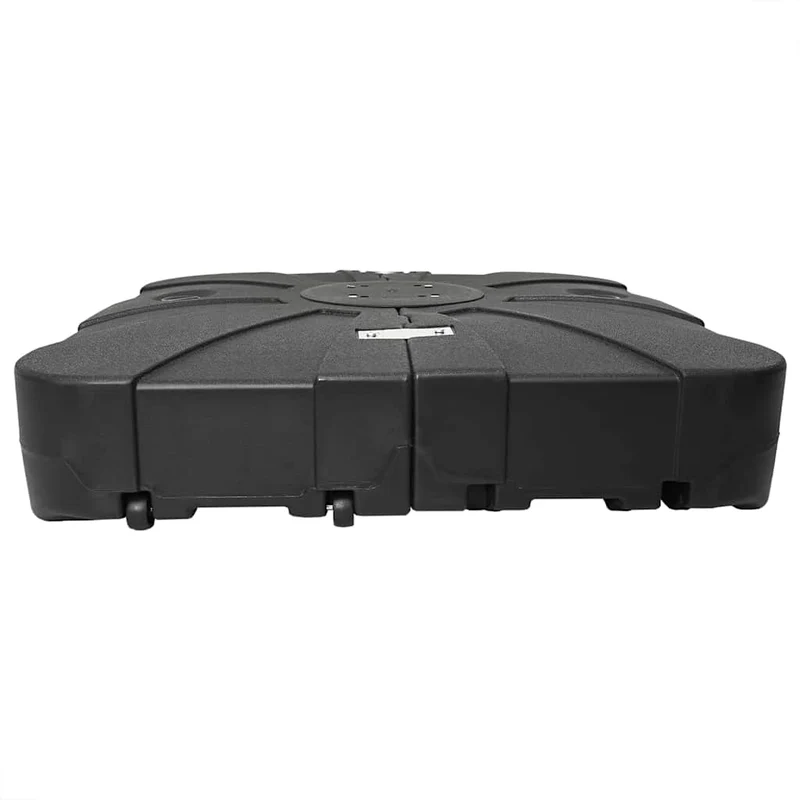 Base de parasol à bras déporté stable et durable 86 x 86 x 19 cm en polyéthylène noir 02_0058876