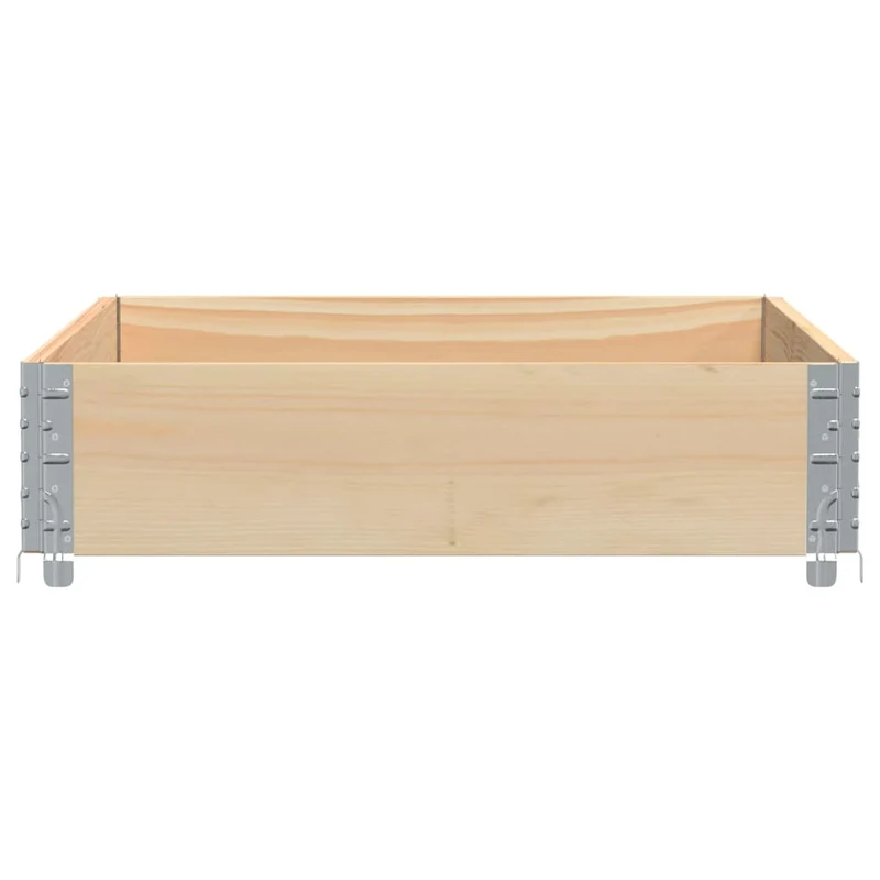 Jardinière bac lit surélevé plantes fleurs terrasse jardin 120 x 80 cm bois massif de pin marron 02_0037404