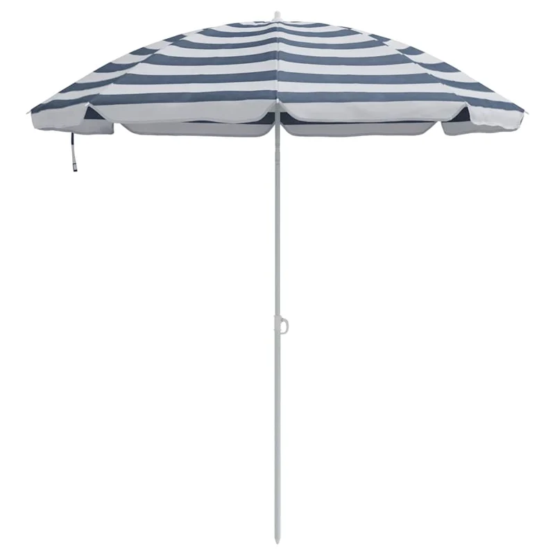 Parasol rond extérieur ajustable 161 x 161 x 193 cm protection durable style moderne en polyester bleu 02_0056698
