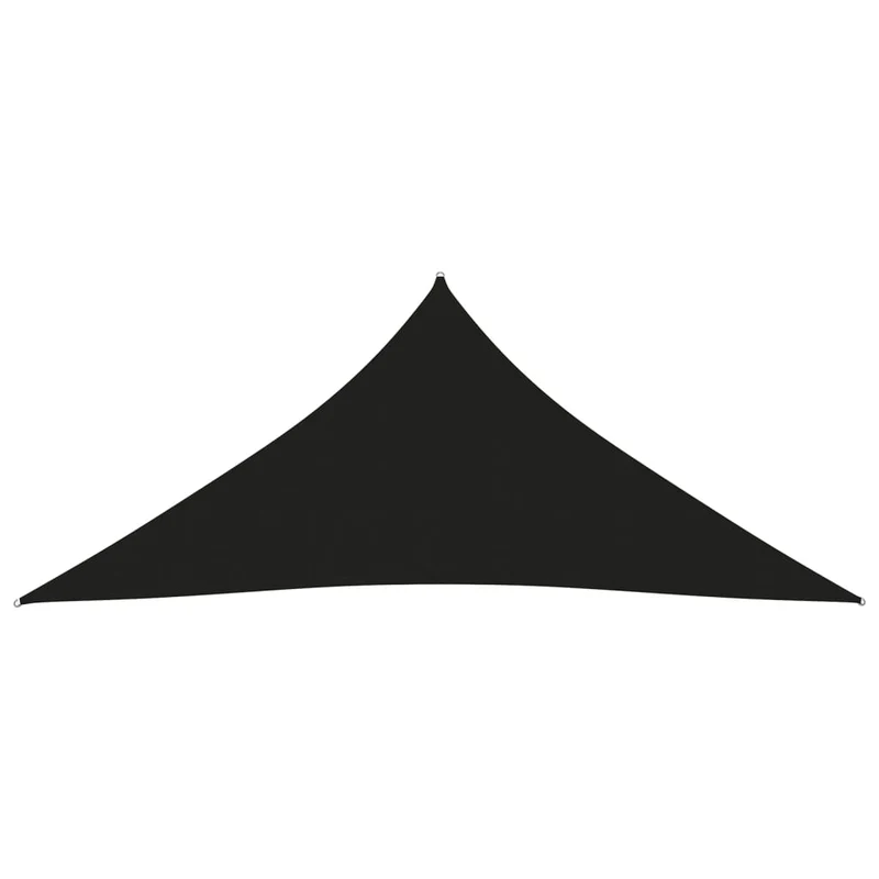 Voile toile d'ombrage parasol tissu oxford triangulaire 5 x 6 x 6 m noir 02_0009929