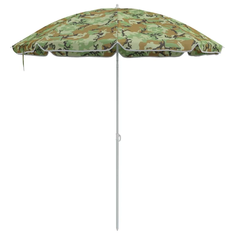 Parasol rond inclinable extérieur chic 161 x 161 x 193 cm en polyester camouflage 02_0056700